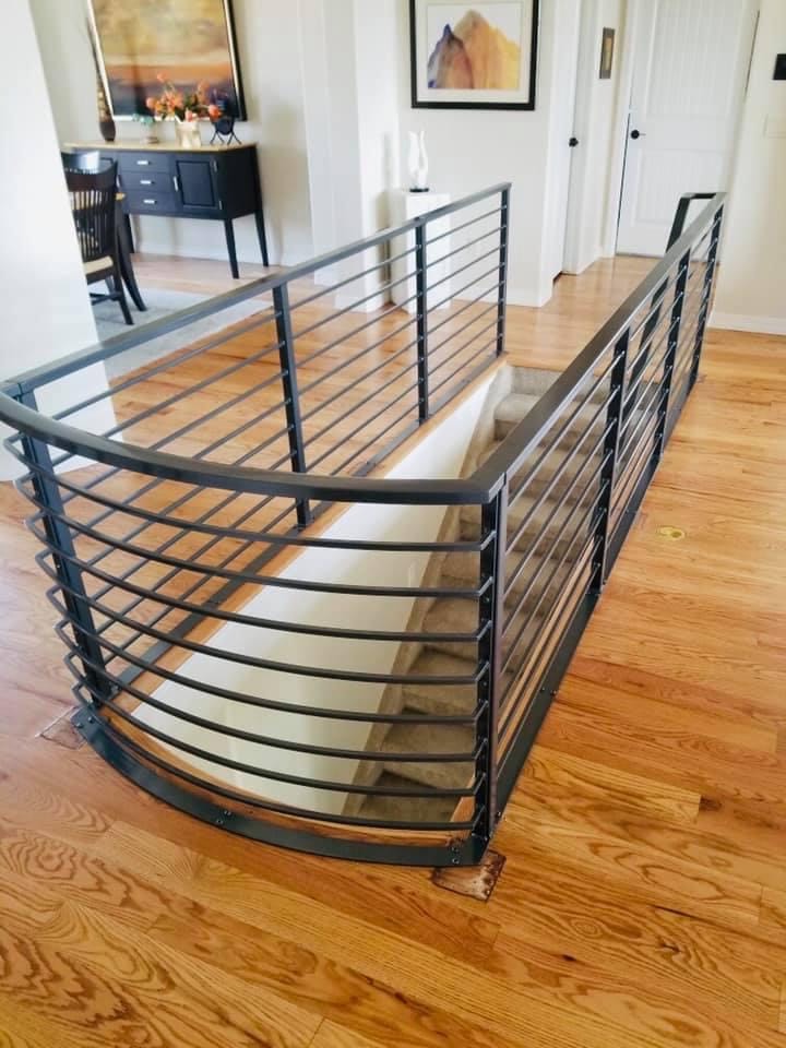 Black Metal Stair Rail — Colorado Springs, CO