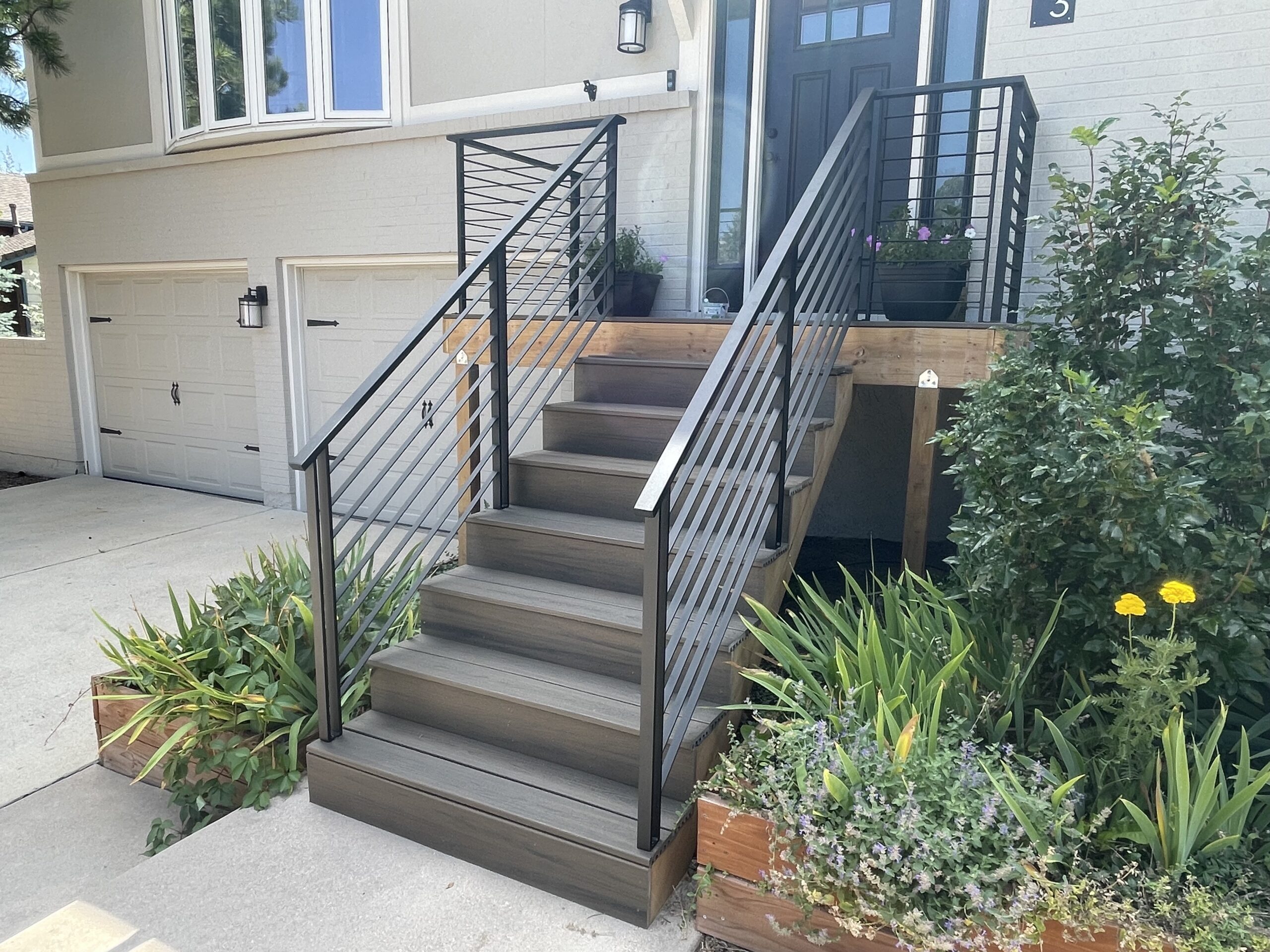 Custom Black Exterior Rail — Colorado Springs, CO
