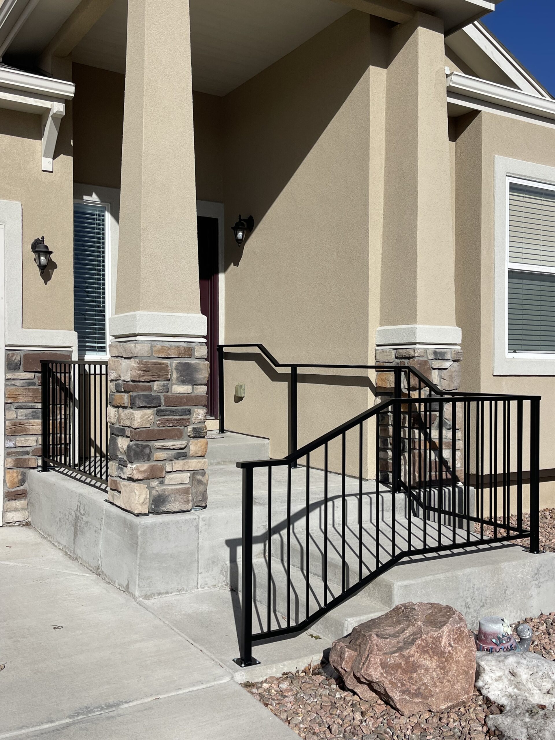 Outdoor Iron Stair Rail — Colorado Springs, CO