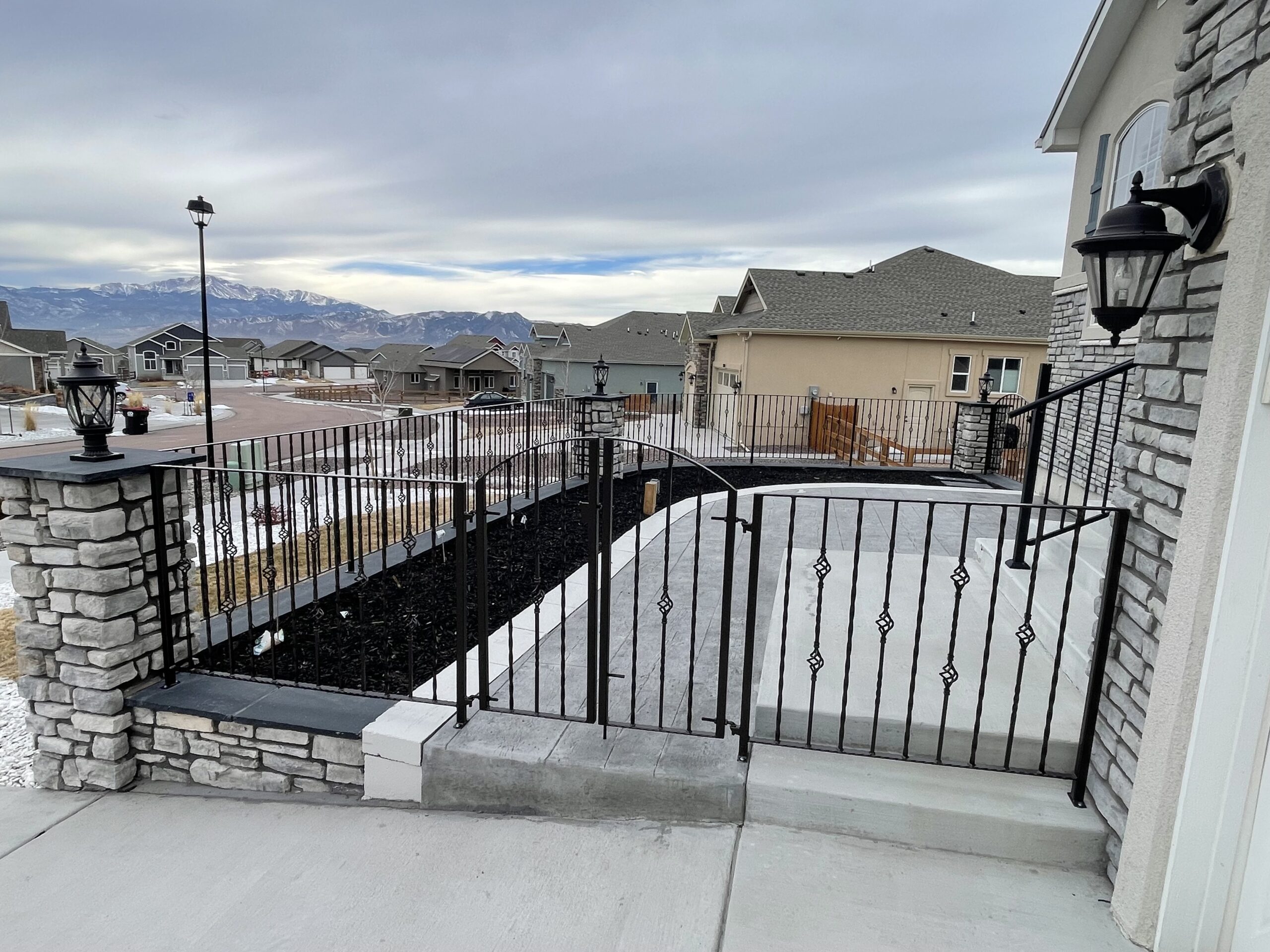 Ornamental Iron Rail — Colorado Springs, CO