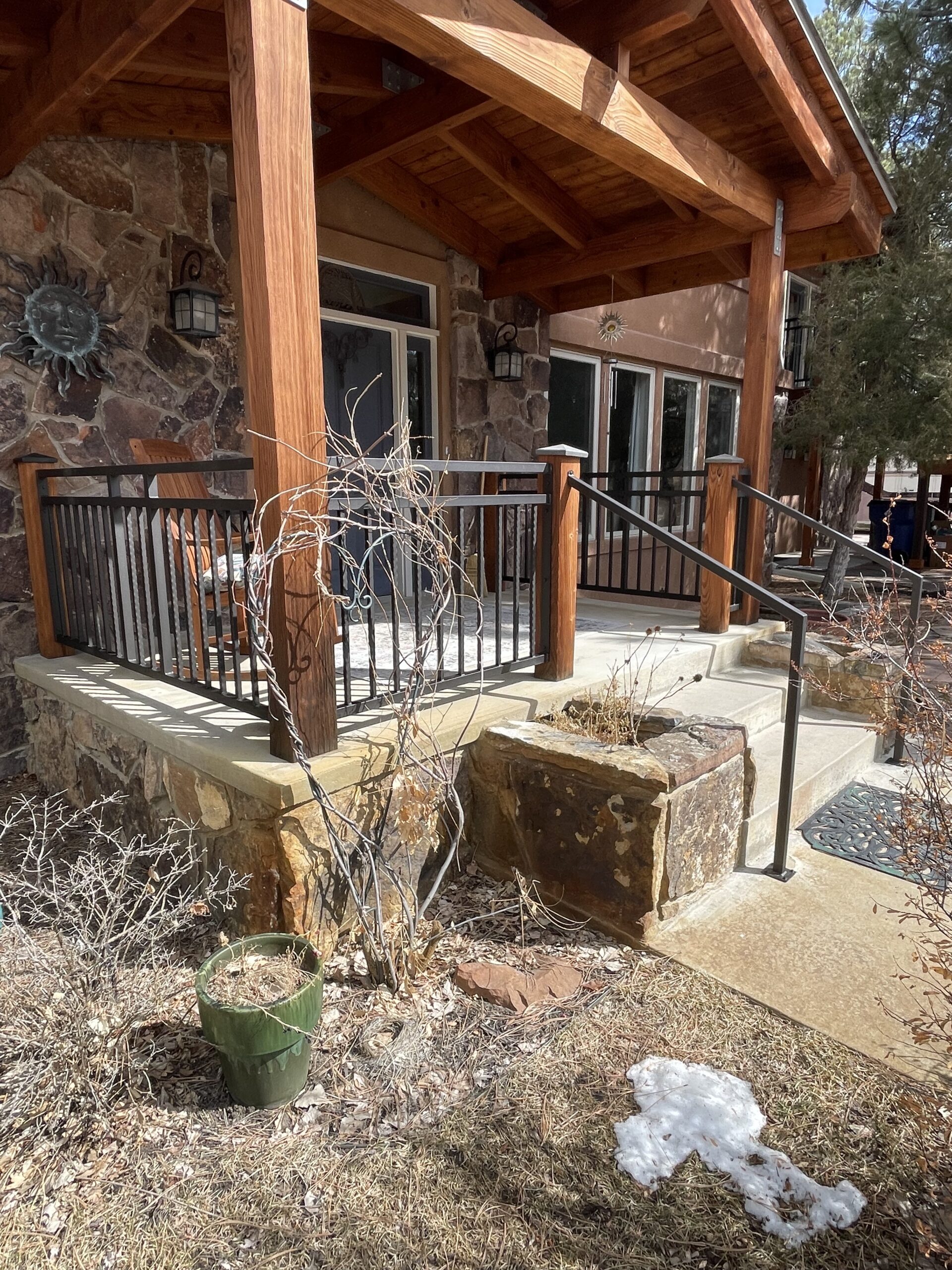 Custom Metal Exterior Rail — Colorado Springs, CO